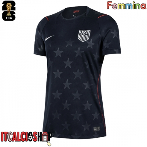 Stati Uniti Tyler Adams #4 Seconda Maglia Femmina Mondiali 2026 Manica Corta